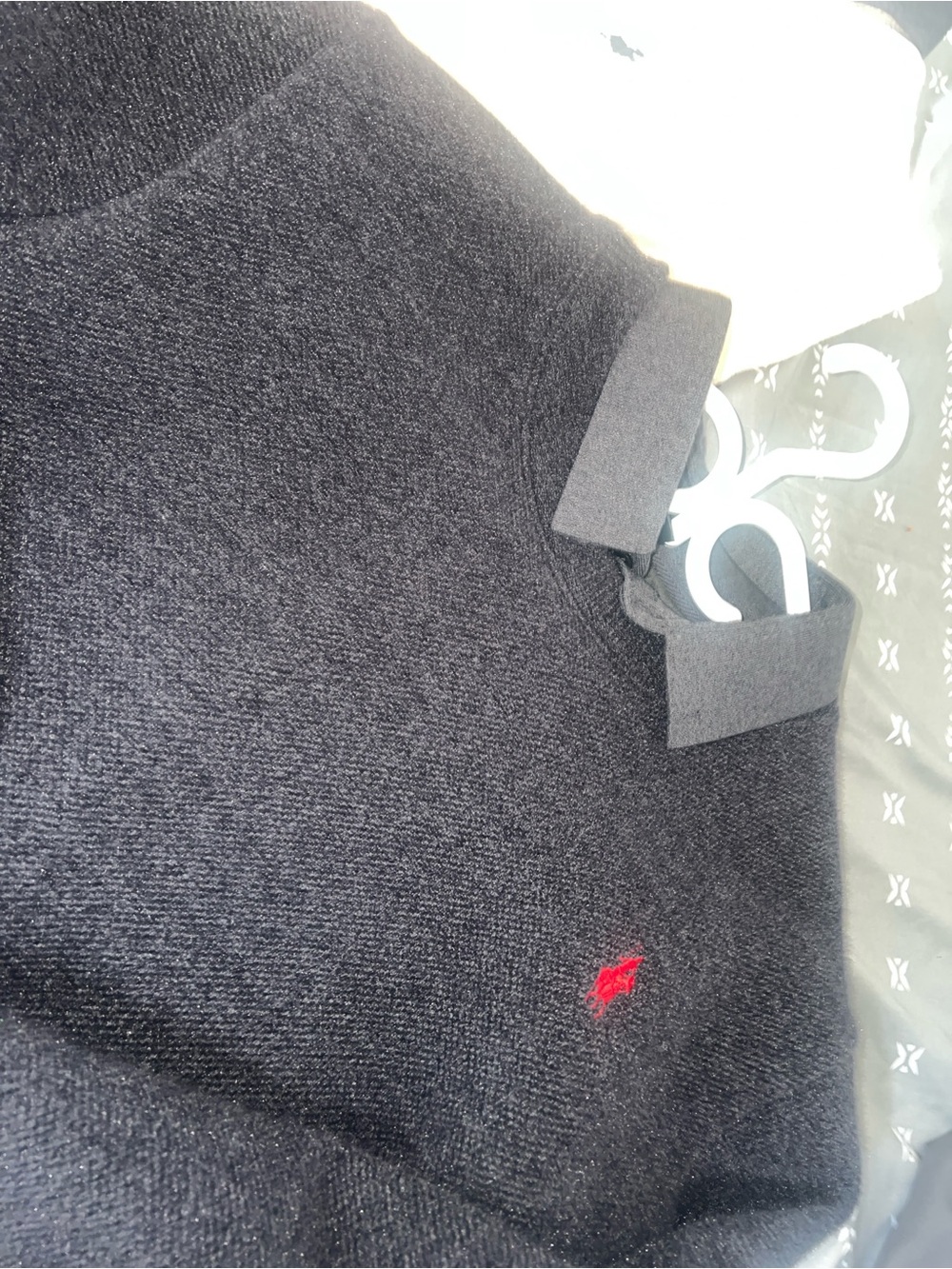Polo by Ralph Lauren Ivory Crewneck Sweater with Navy Pony